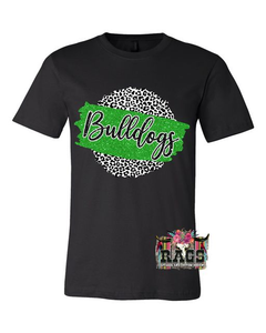 Glitter Bulldogs Leopard Tee