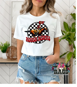 Rough Riders Checker Logo on Gildan Softstyle