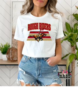 Rough Riders Distressed Logo On Gildan Softstyle