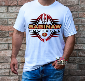 Saginaw Football Adult Gildan Tee