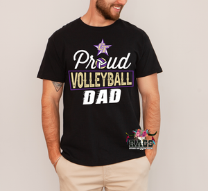 Proud Volleyball Dad Tee