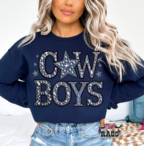 Cowboys Faux Crewneck