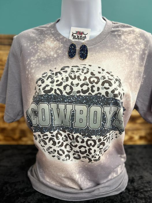 Leopard Cowboys Bleach Tee