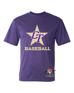 CT Purple Baseball Dri Fit Tee