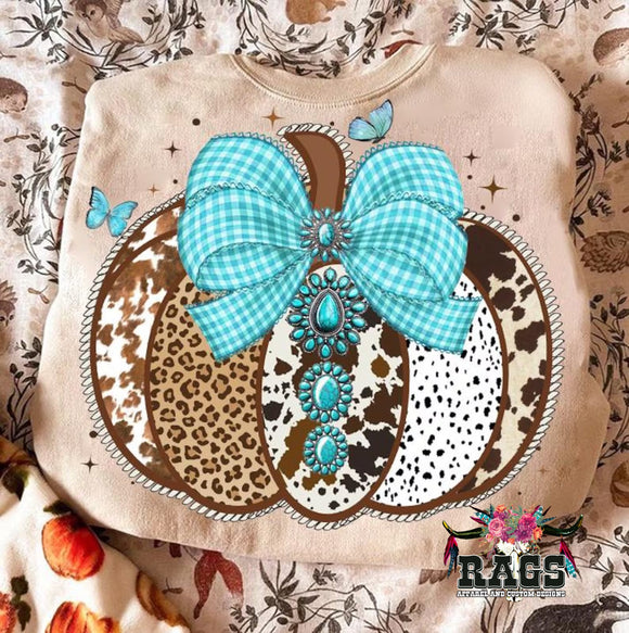 Turquoise Pumpkin Tee
