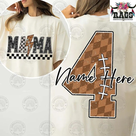 Custom Mama Football Tee