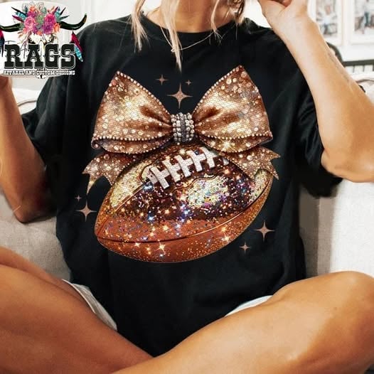 Football Croquette Bow Tee