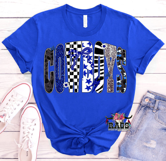 Blue Cowboys Tee