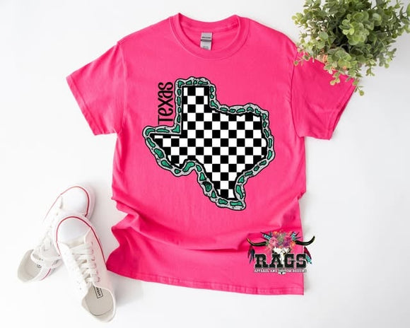 Checkered Texas Tee