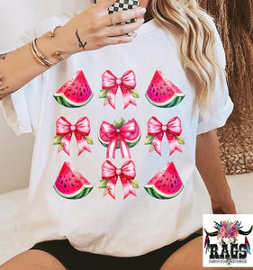 Watermelon Sublimation Tee (no texture) - On White Only