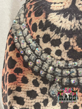 Leopard Rhinestone Tee
