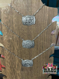 Initial Buckle Necklace