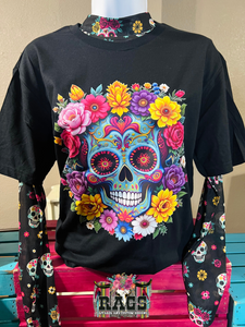 Floral Skull Tee