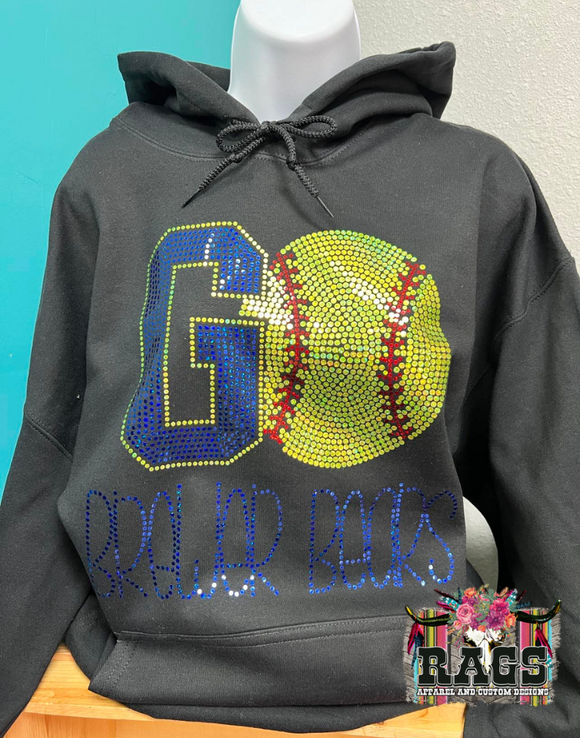 Go Brewer Bears Softball Spangle Hoodie