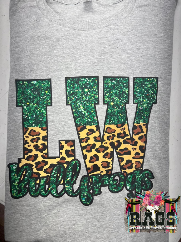 Lake Worth Bullfrogs Glitter Tee