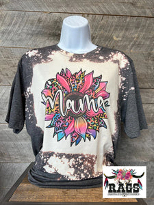 Sunflower Mama Bleach Tee