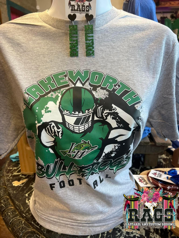 Lake Worth Bullfrogs Football Tee