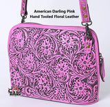 American Darling Pink Hand Tooled Purse