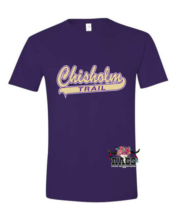 Chisholm Trail Purple Gildan Tee