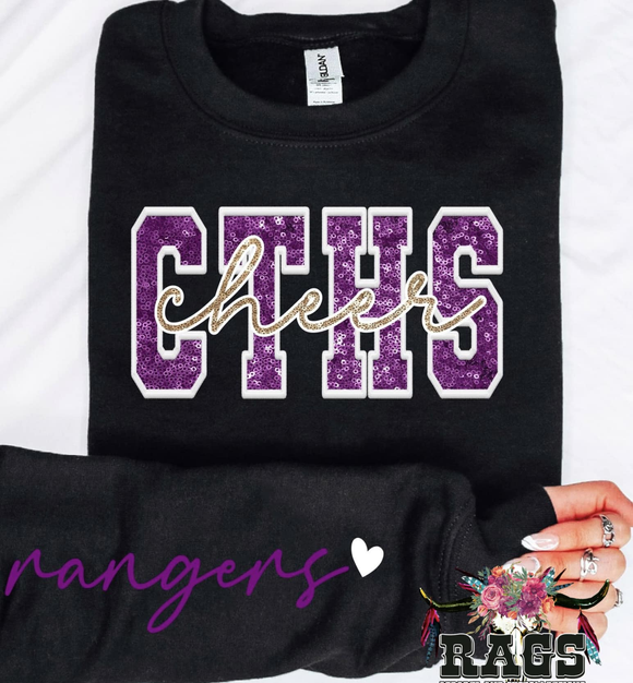 CTHS Cheer Sequin Crewneck