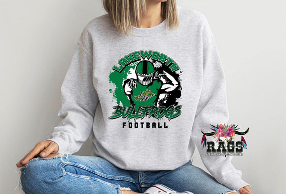 Lake Worth Bullfrogs Football Crewneck