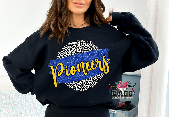 Pioneer Glitter Leopard Crewneck