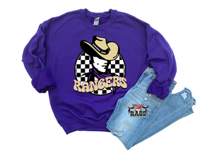 Rangers Purple Crewneck