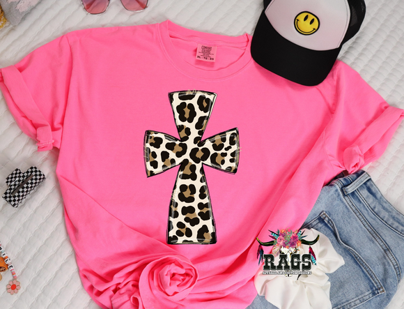 Leopard Cross Tee