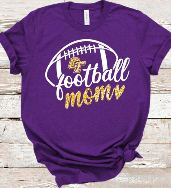 CT Football Mom Tee