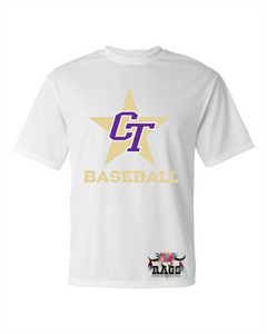 CT White Baseball Dri Fit Tee