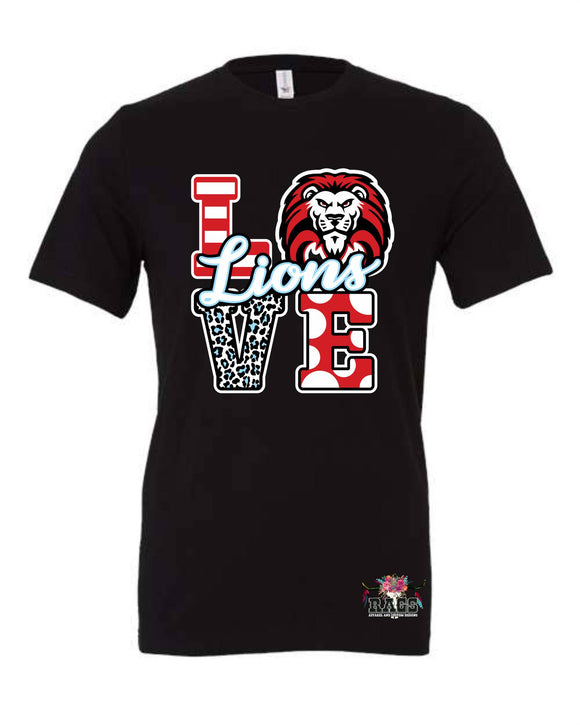 Castleberry Lions Love Tee