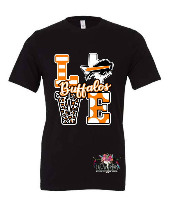 Haltom Buffalos Love Tee